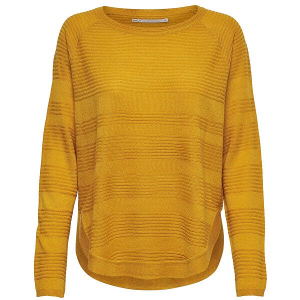 ONLY Damski sweter ONLCAVIAR L / S PULLOVER KNT NOOS Gold pl Yellow (Rozmiar M)