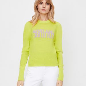 VERSACE JEANS COUTURE - Zielony sweter z logo