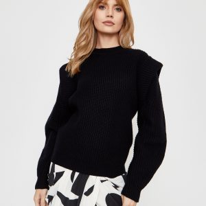 ISABEL MARANT - Czarny sweter z wełny Bolton