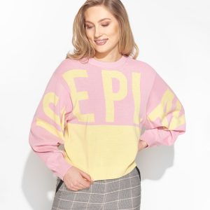 ICE PLAY - Różowy sweter z logo