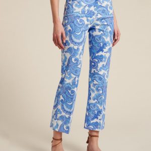 LUISA SPAGNOLI - Bawełniane spodnie z printem Alin