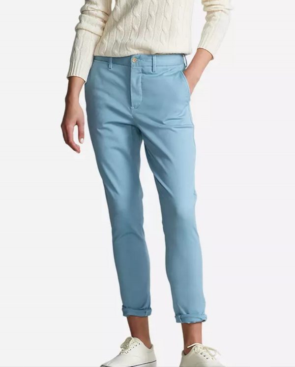 RALPH LAUREN - Błękitne spodnie Slim