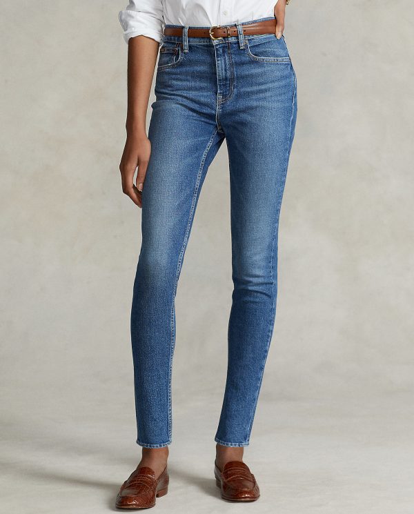 RALPH LAUREN - Spodnie jeansowe Tompkins Skinny