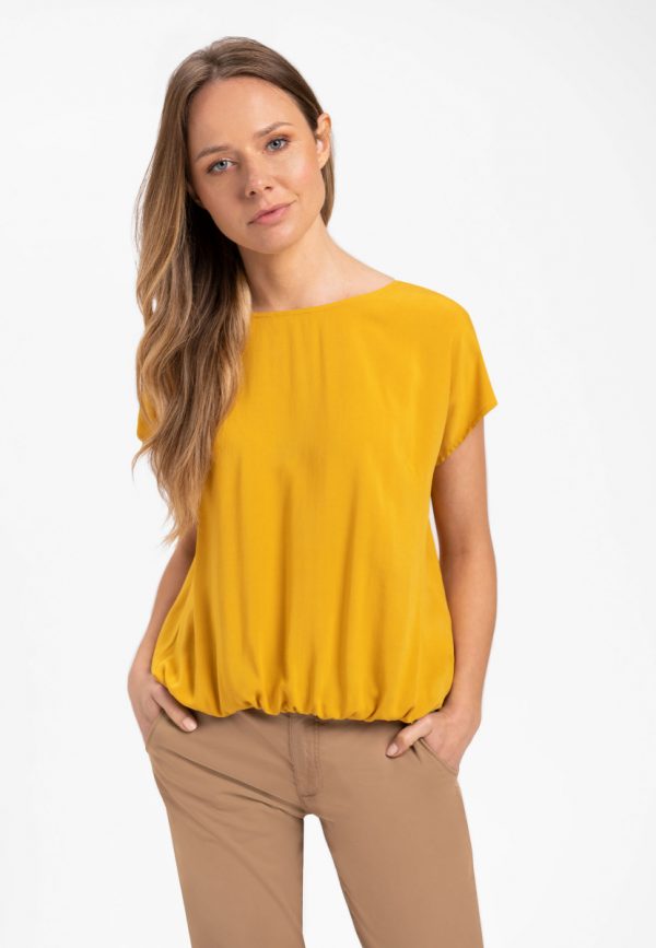 Wiskozowa bluzka damska z elastyczną gumką K-SOLA
