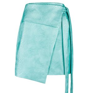 BOSKATA - Metaliczna spódnica mini Roxy Aqua