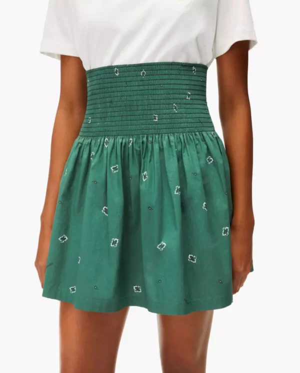 KENZO - Zielona rozkloszowana spódnica