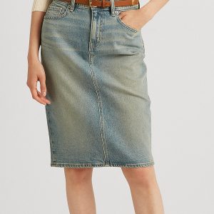 LAUREN BY RALPH LAUREN - Jeansowa spódnica Straight fit