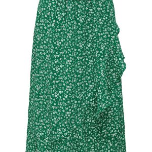 Spódnica "Carly" w kolorze zielono-białym
