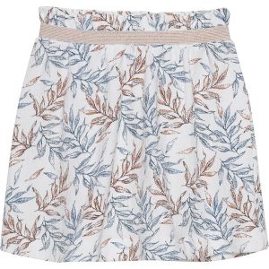 Spódnica "Wrinkle" w kolorze biało-brązowo-niebieskim