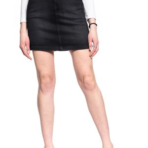 SPÓDNICA JEANSOWA LEE TAILORED A LINE SKIRT BLACK TYRO L38BCPJW