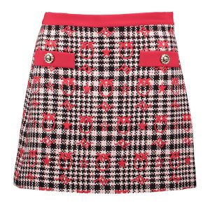 Pinko Spódnica w kolorze czarno-jasnoróżowo-czerwonym rozmiar: 34