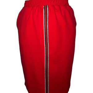 Czerwona dresowa spódnica Bea na gumce OSTATNIE SZTUKI PLUS SIZE XXL