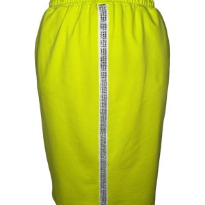 Limonkowa dresowa spódnica Bea na gumce OSTATNIE SZTUKI PLUS SIZE XXL