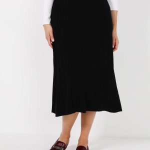 SPÓDNICA Z DZIANINY 210-1160 NERO