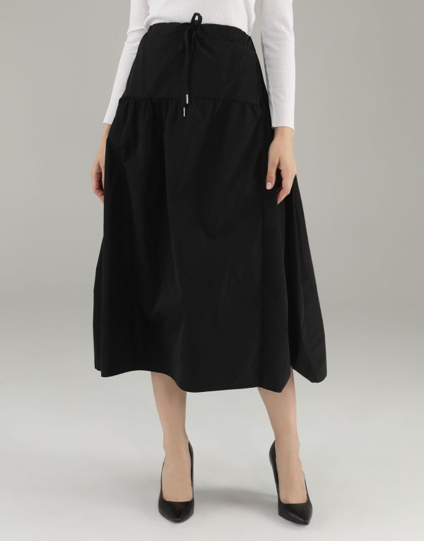 CZARNA SPÓDNICA Z ORTALIONU 59-80027 NERO