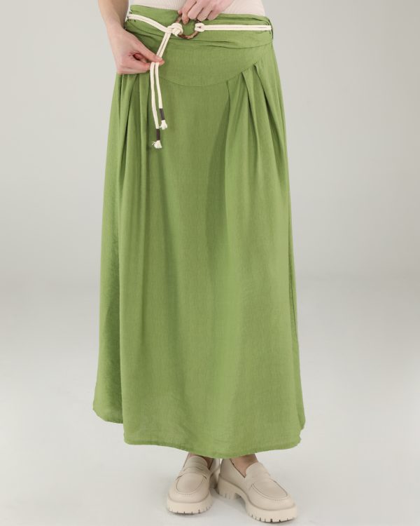 GŁADKA SPÓDNICA MAXI 199-24111 GRE LI