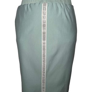 Błękitna dresowa spódnica Bea na gumce OSTATNIE SZTUKI PLUS SIZE XXL