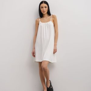Sukienka FROTTE w kolorze CLASSIC WHITE - GABBY-M/L