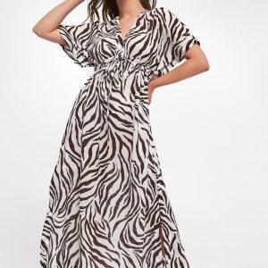Sukienka we wzory Dorotea MAX MARA BEACHWEAR