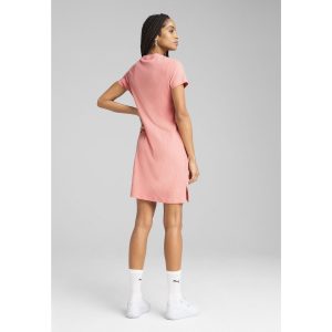 Damska obcisła sukienka prążkowana ESS ELEVATED PUMA Pink Fruit