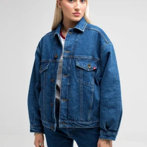 Kurtka damska jeansowa z kolekcji Authentic granatowa Authentic 500