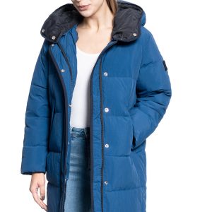 KURTKA DAMSKA LEE LONG PUFFER OIL BLUE L56WVDMO 112113147