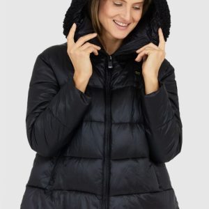 BLAUER Czarna puchowa kurtka damska Joy