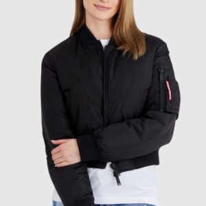 DSQUARED2 Czarna kurtka damska icon bomber