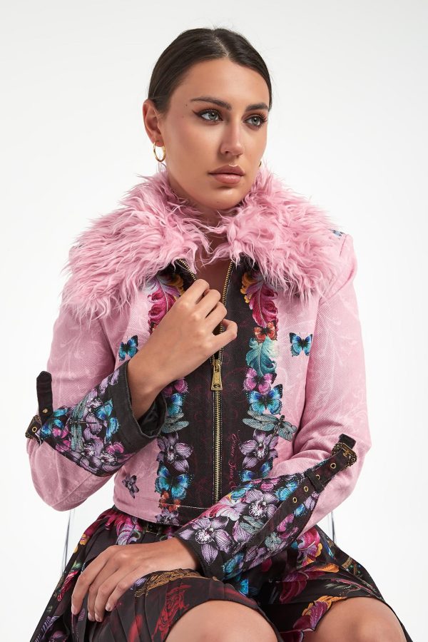 Kurtka damska z futerkiem VERSACE JEANS COUTURE