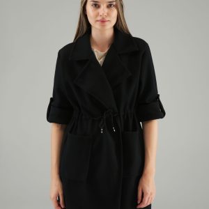 CZARNY PŁASZCZ DAMSKI 65-21350 NERO