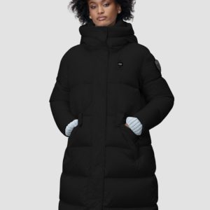 BLAUER Czarny damski płaszcz Lena Raincoat Long Jackets