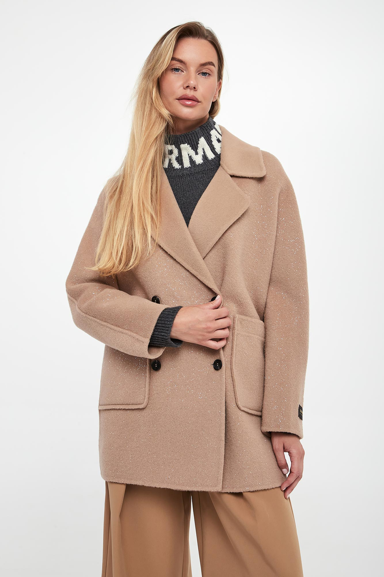 Płaszcz damski wełniany ERMANNO FIRENZE