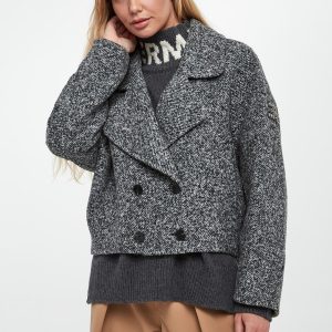 Płaszcz damski wełniany krótki ERMANNO FIRENZE