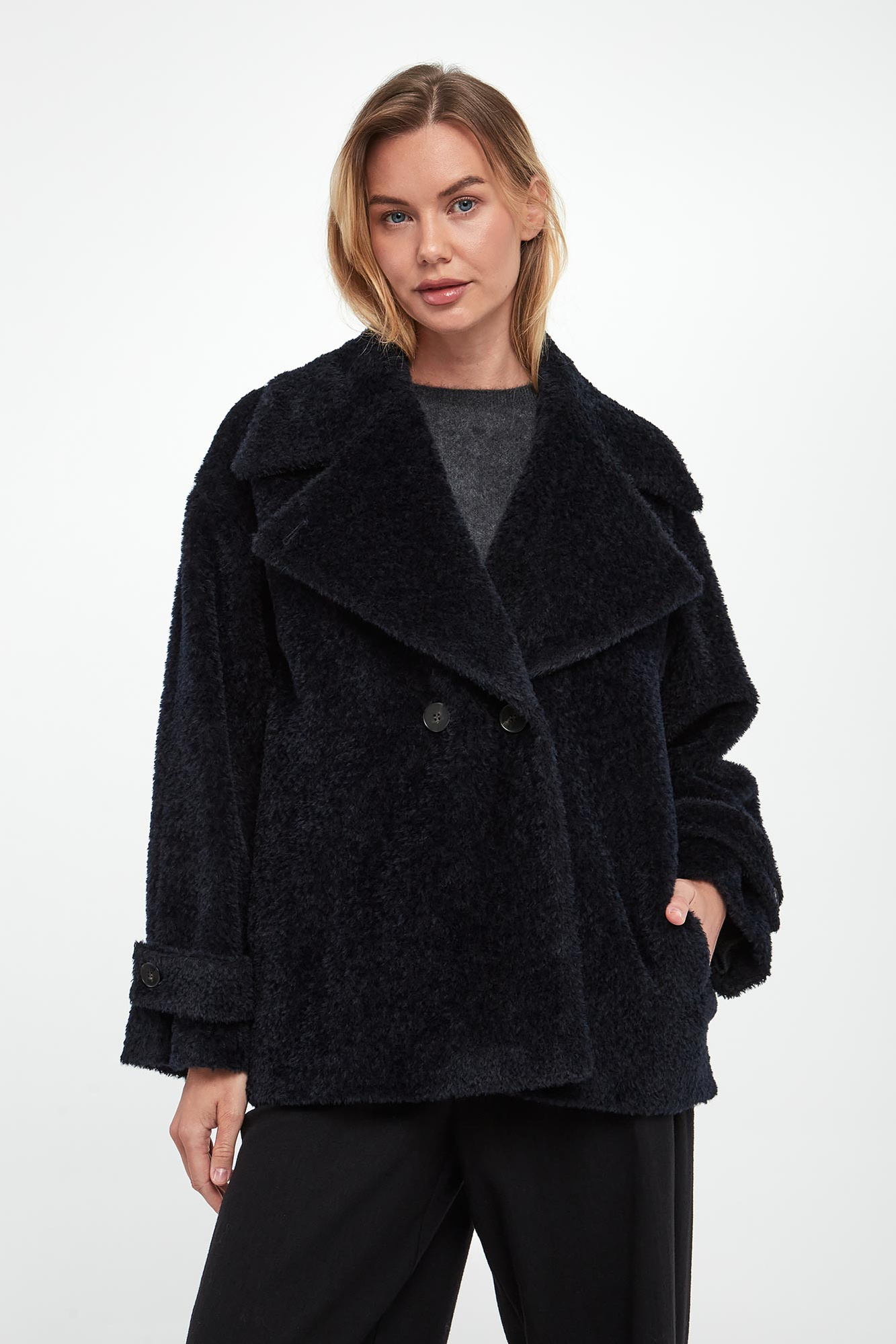 Płaszcz damski z alpaką Emilia MARELLA