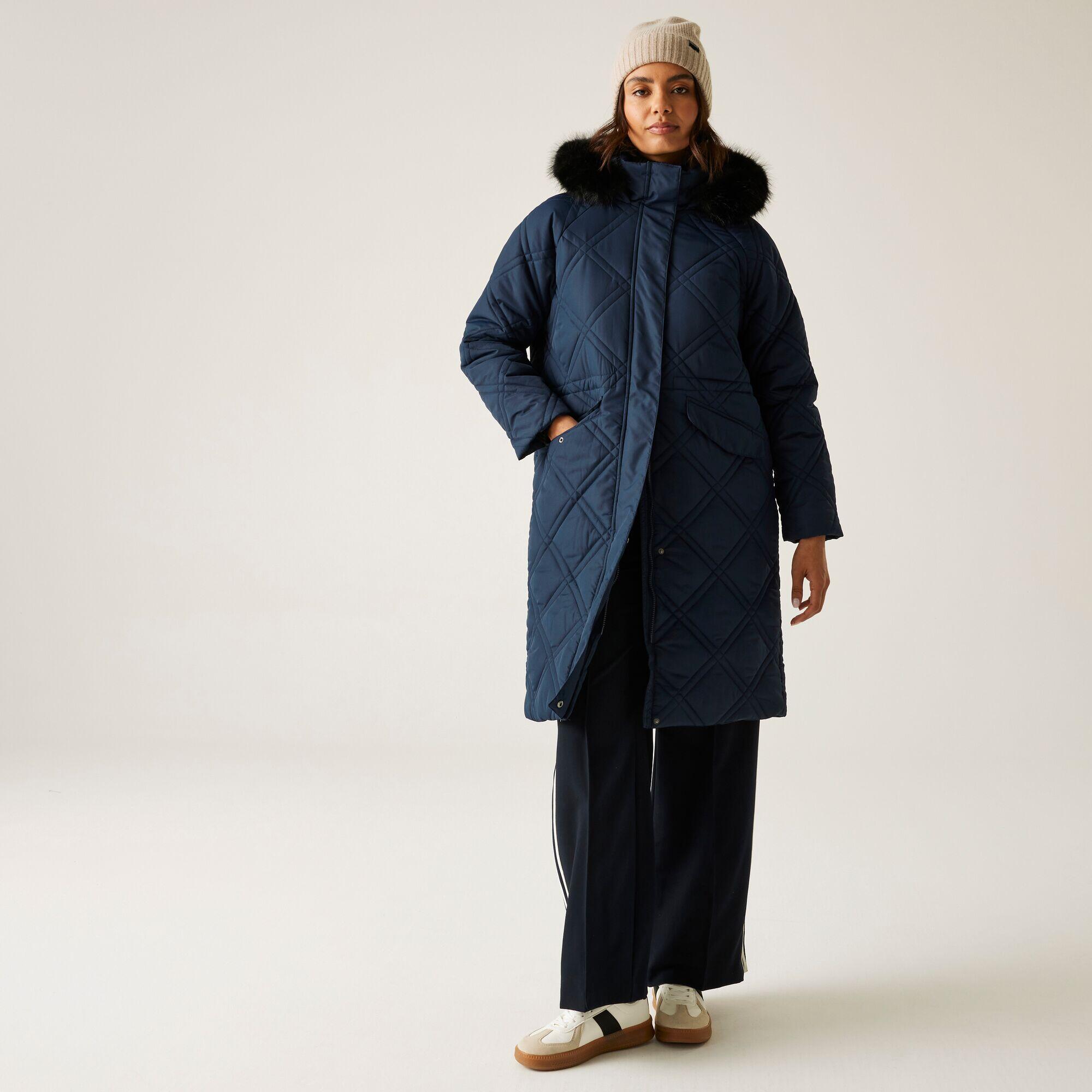 Płaszcz damski zimowy ocieplany Freyla