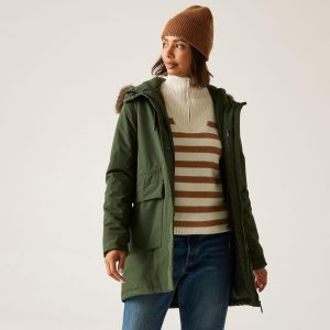 Płaszcz damski przejściowy ocieplany przeciwdeszczowy Sabinka