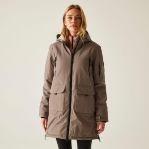 Płaszcz damski zimowy ocieplany przeciwdeszczowy Gwynn