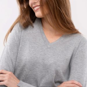 Sweter z dekoltem w serek S-NELI