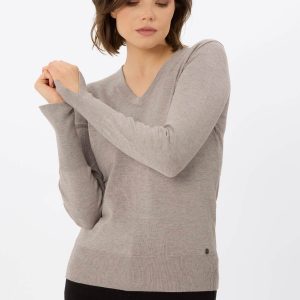Sweter z dekoltem w serek S-NELI