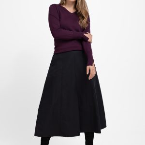 Sweter z dekoltem w serek S-NELI