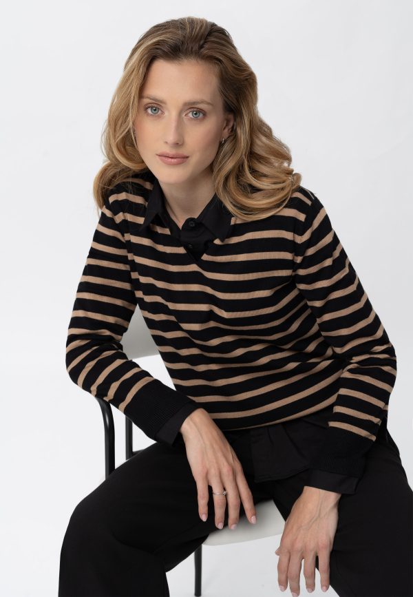 Sweter w paski S-TOLA