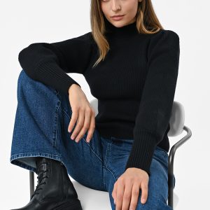 Prążkowany sweter S-MOKA