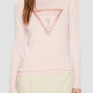 GUESS Różowy damski sweter Ivory