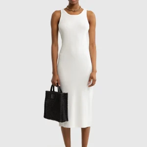 Sukienka damska midi biała Maxinassara 100