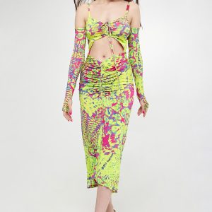 Sukienka midi VERSACE JEANS COUTURE