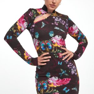 Sukienka mini we wzór VERSACE JEANS COUTURE